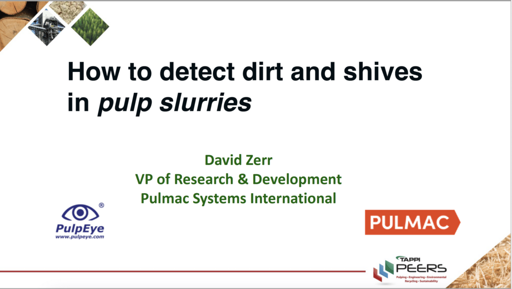 How to Detect Dirt and Shives in Pulp Slurries - PEERS 2022