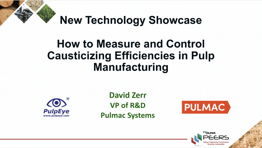 PEERS 2022 Presentation - Measure and Control Causticizing Efficiencies in Manufacturing